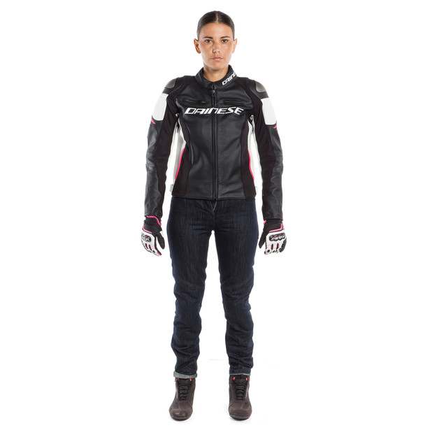 RACING 3 LADY LEATHER JACKET