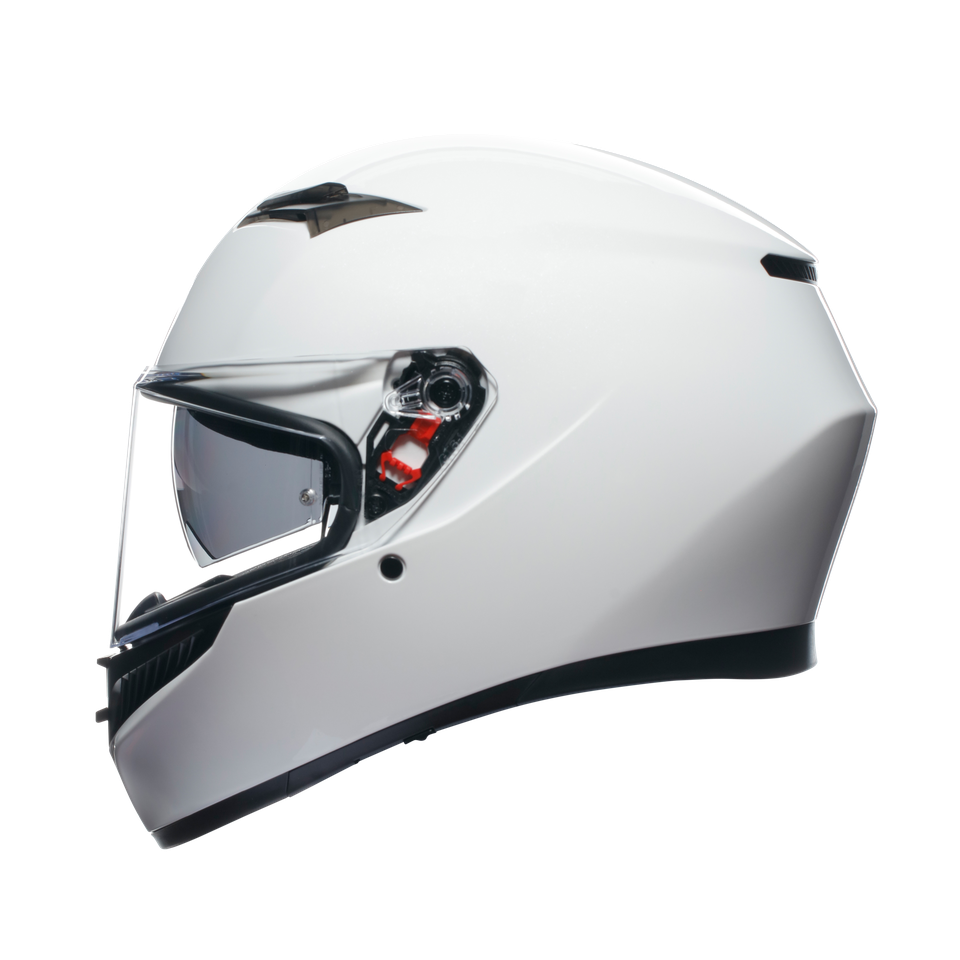 K3 MONO SETA WHITE - MOTORBIKE FULL FACE HELMET E2206