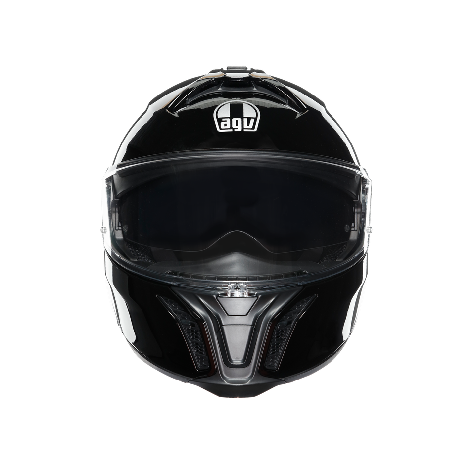 TOURMODULAR BLACK - MOTORBIKE FLIP UP HELMET E2206