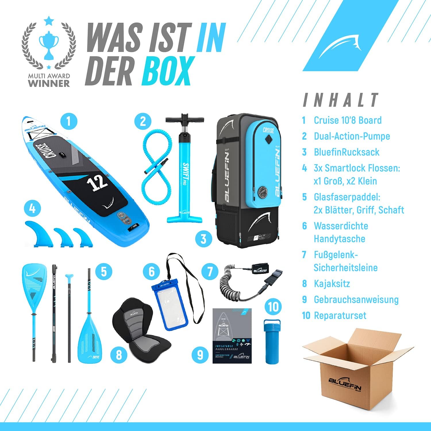 Bluefin Cruise SUP Board Set