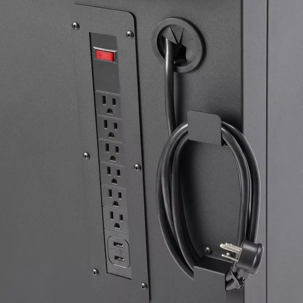 HEAVY-DUTY 72 IN. W 18-DRAWER, DEEP TOOL CHEST MOBILE WORKBENCH IN MATTE BLACK WITH ADJUSTABLE-HEIGHT HARDWOOD TOP