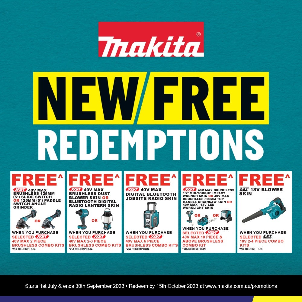 MAKITA 18V Brushless 6 Piece 2 x 5.0Ah Combo Kit DLX6120TX1