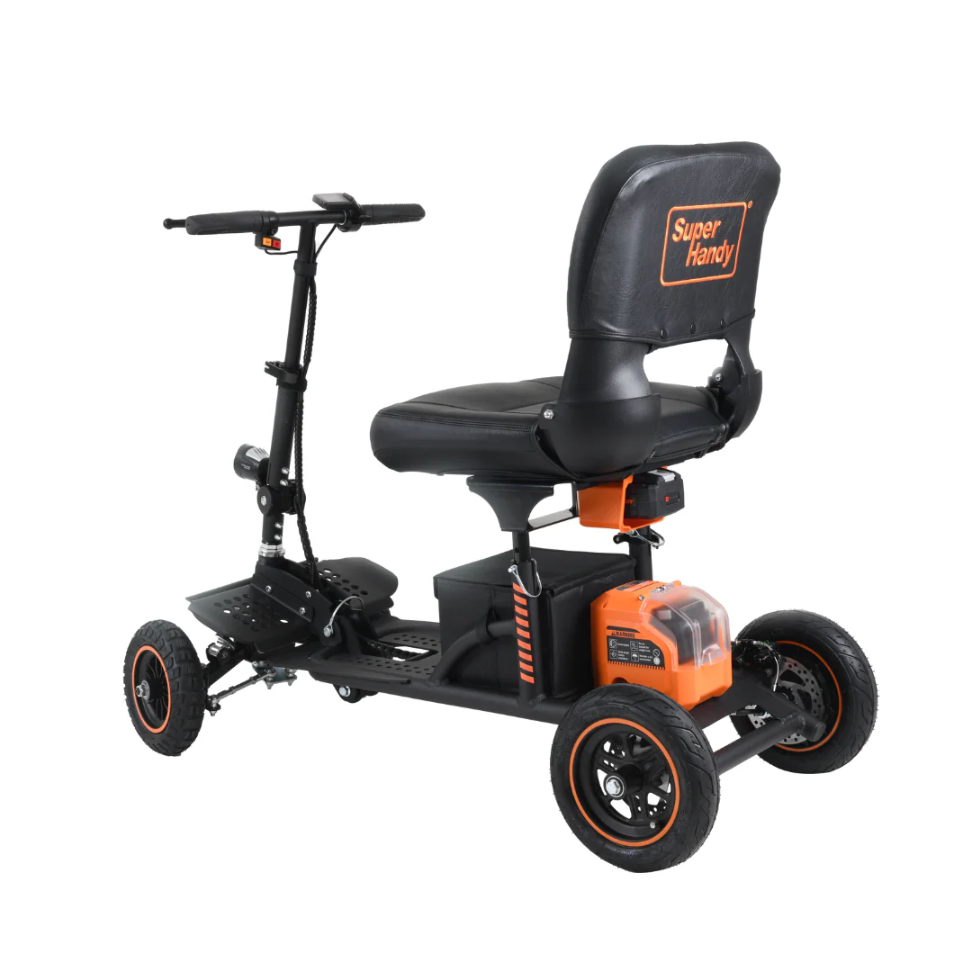 SuperHandy Explorer 4-Wheel Portable Mobility Scooter with Suspension