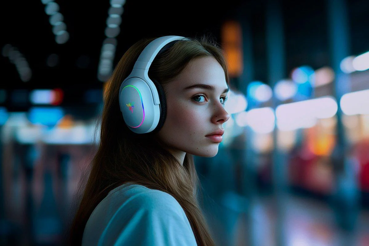 Razer – Barracuda X Chroma – Trådløst Gaming Headset (Hvid)