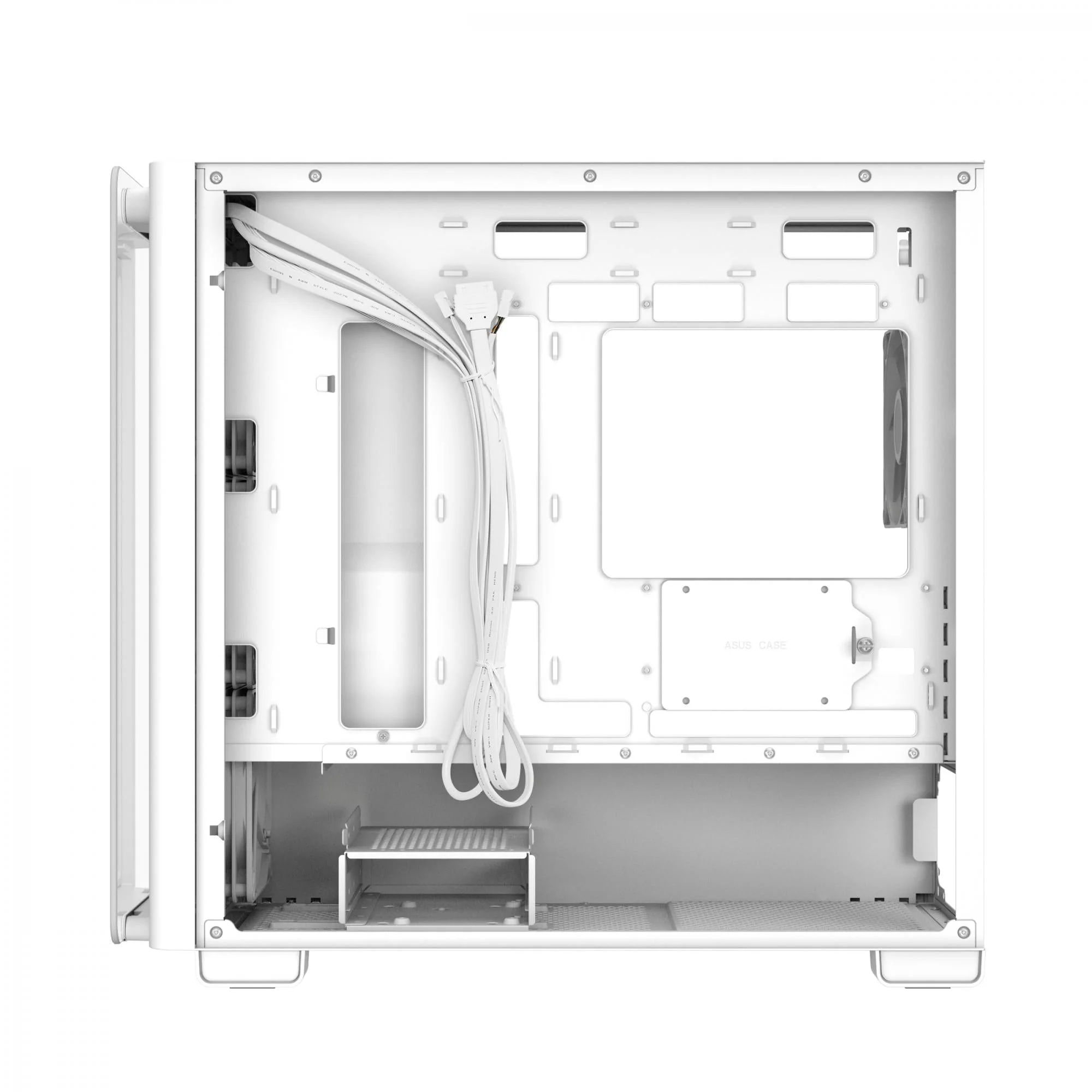 ASUS A23 PLUS Tempered Glass ARGB mATX Case - White