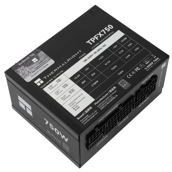 Thermalright TR-TPFX 750. 80+ Platinum modular PSU. SFX. Sort
