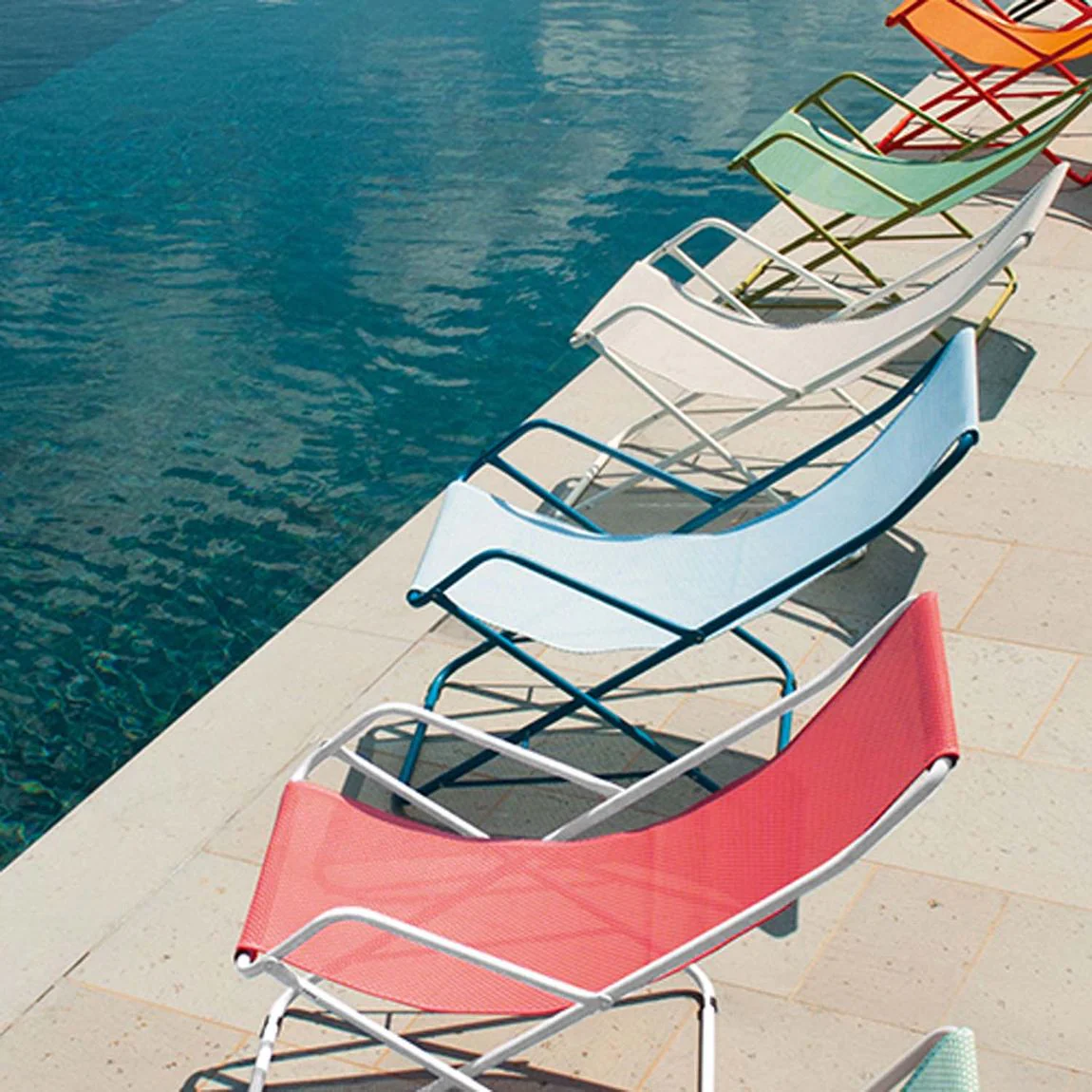 Emu Bahama  Gartenliege Rot/Orange